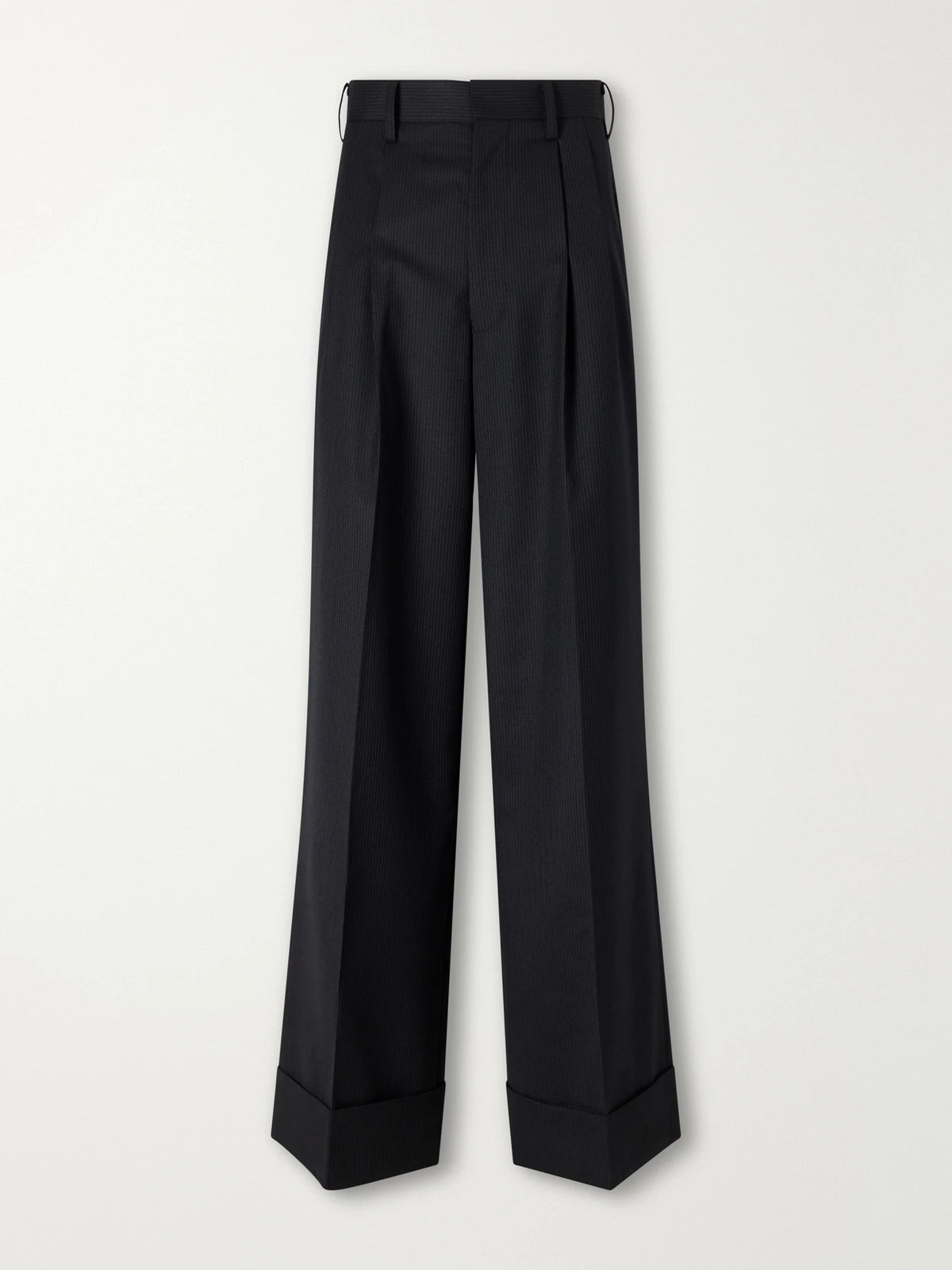 Junya Watanabe Pinstriped Wool-blend Wide-leg Pants