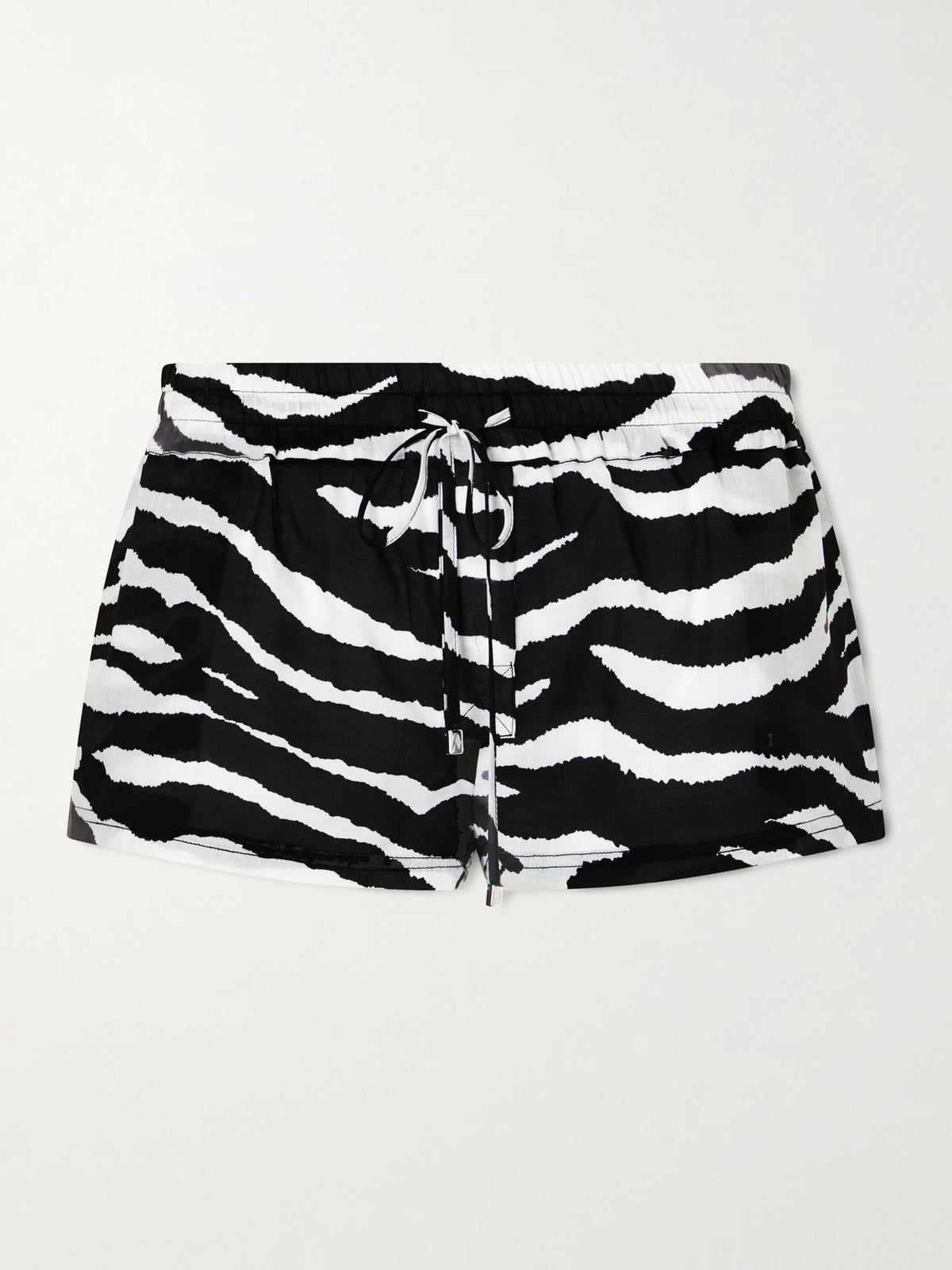 Zebra-print Cotton-voile Shorts