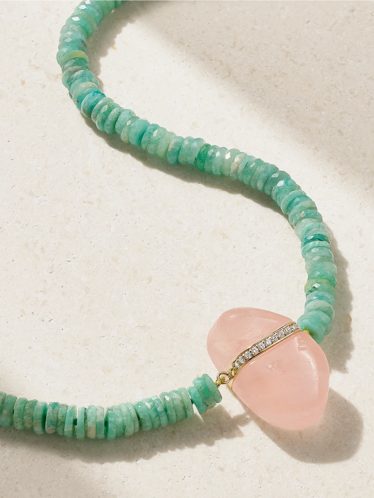 Aurora 14-karat Gold Multi-stone Necklace