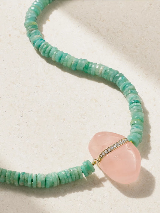 JIA JIA Aurora 14-karat Gold Multi-stone Necklace