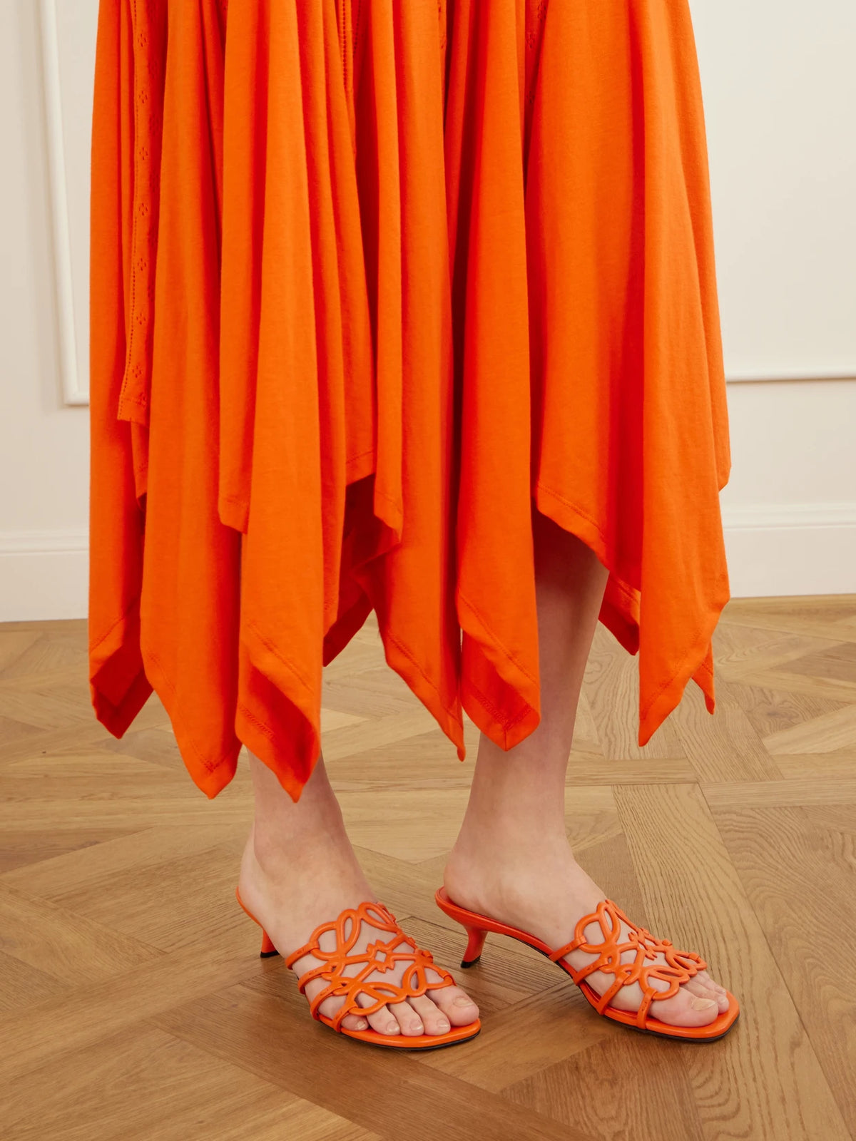+ Paula's Ibiza 45 Petal Anagram Leather Sandals