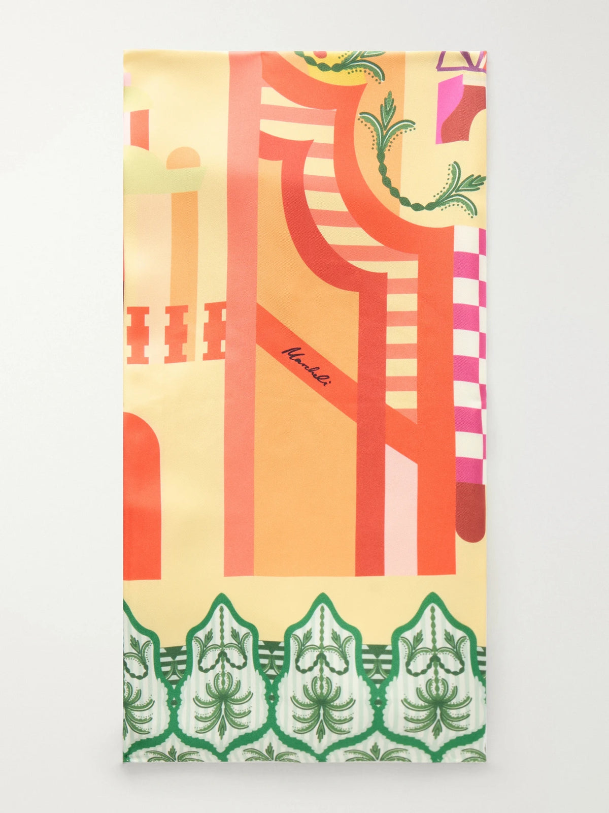 Giulia Printed Silk-twill Scarf