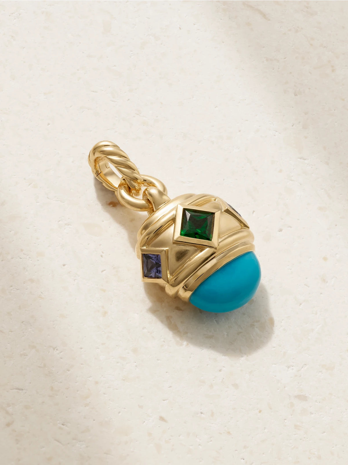 Renaissance 18-karat Gold Multi-stone Pendant