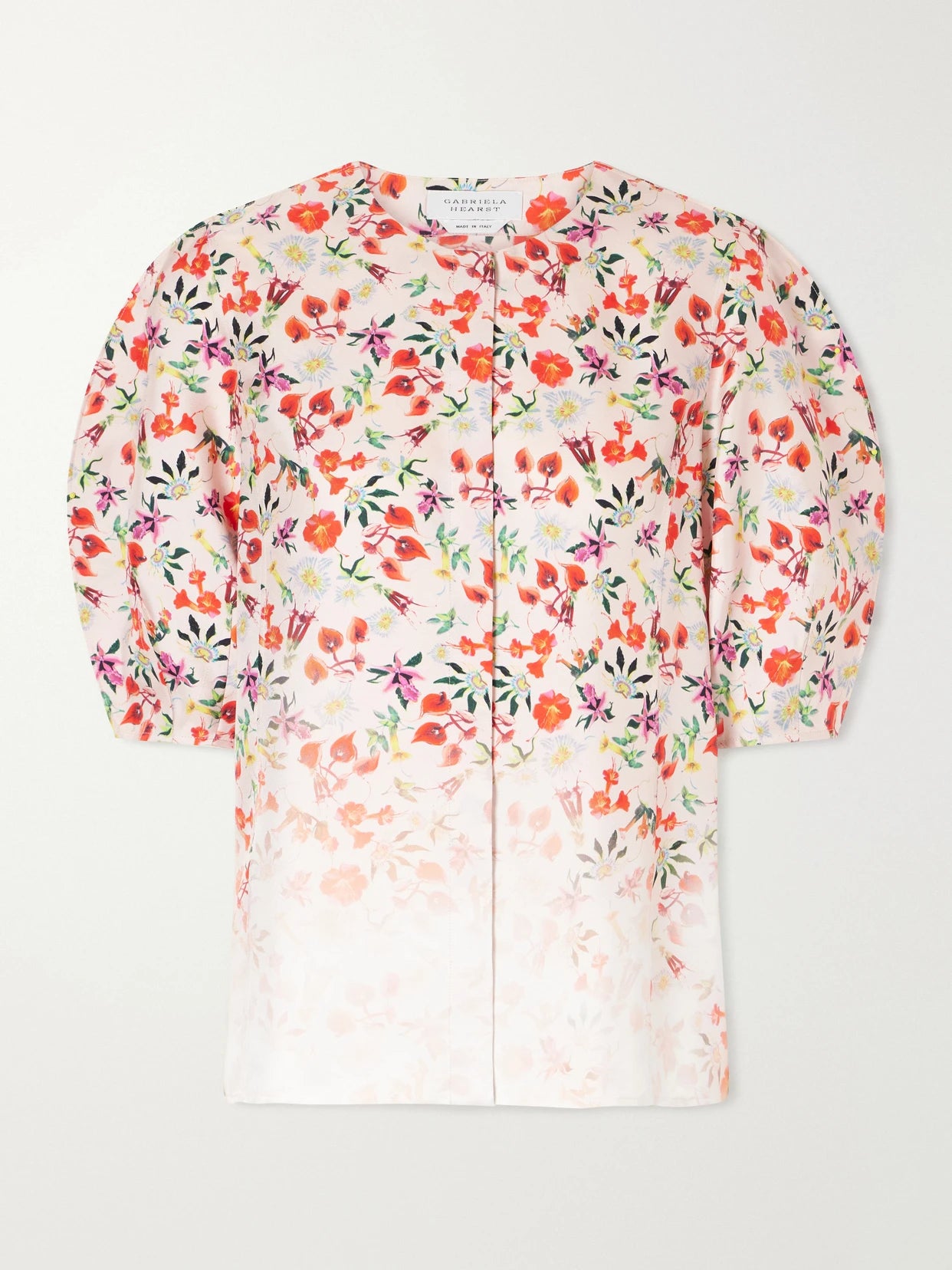Edify Floral-print Silk Blouse