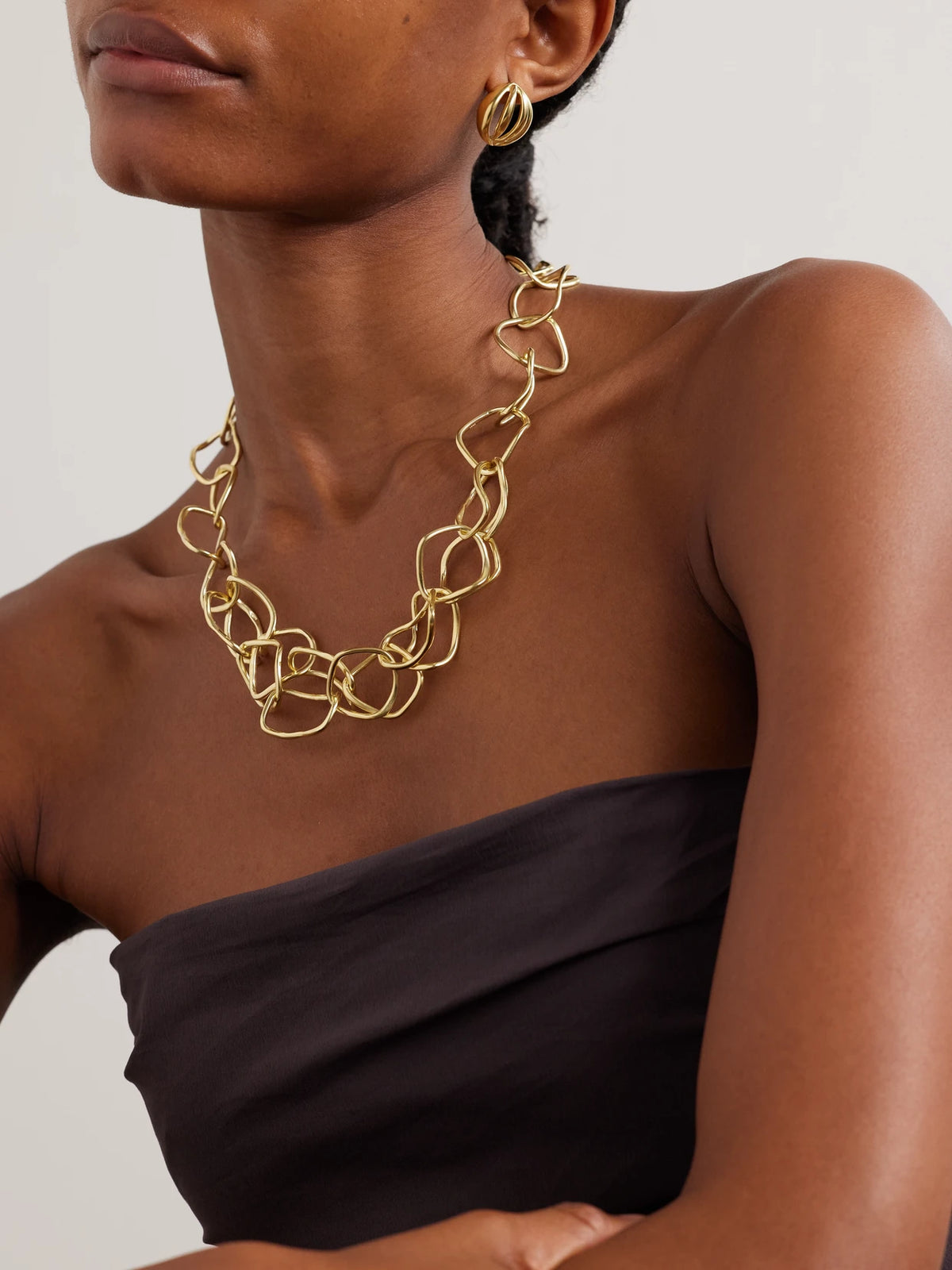 Image of Necklaces. Product name - Ithaca Gold-plated Necklace in Multi colour by brand - YSSO