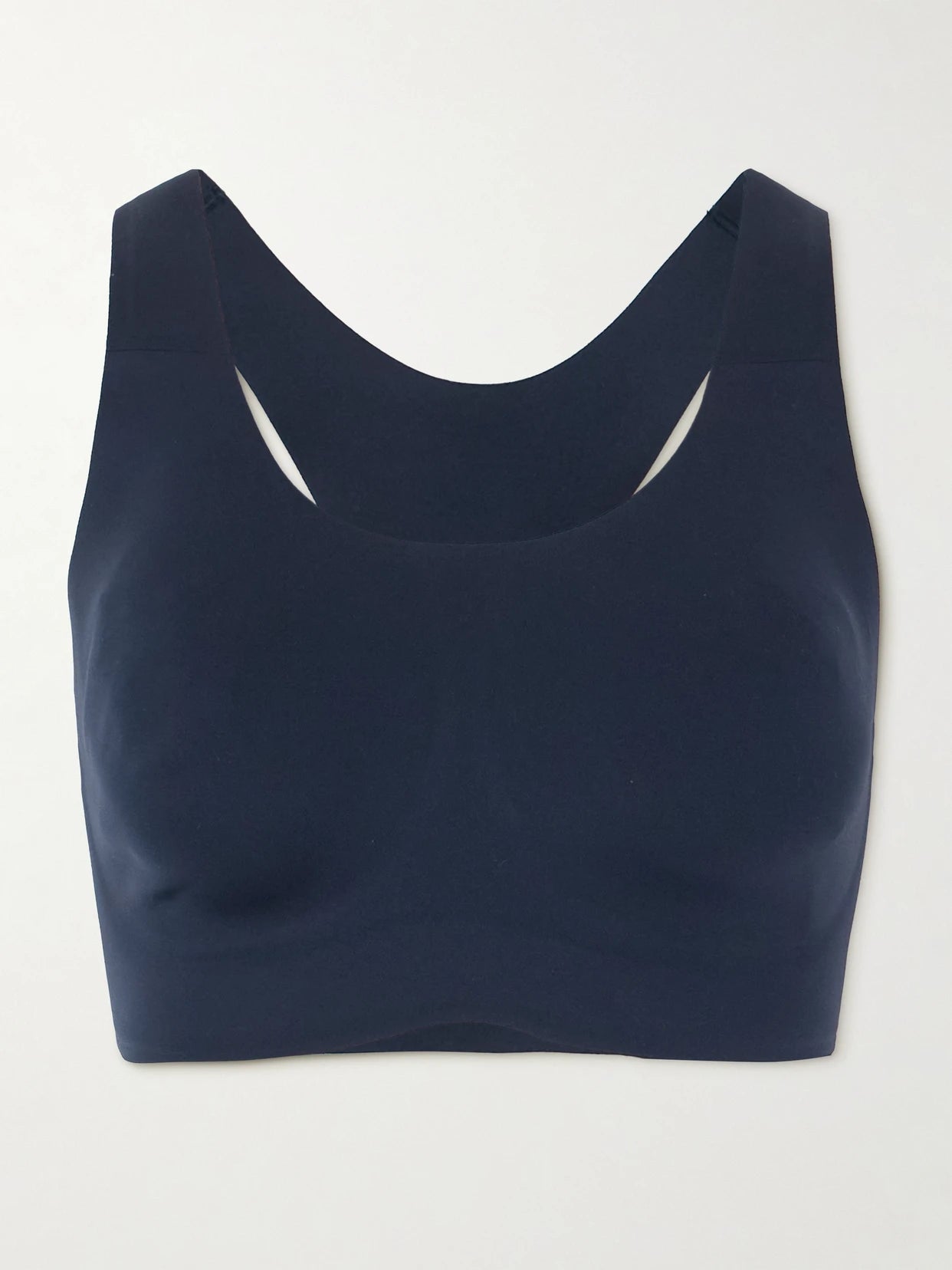 Image of Activewear. Product name - Go Further Cutout Sports Bra in Navy colour by brand - lululemon