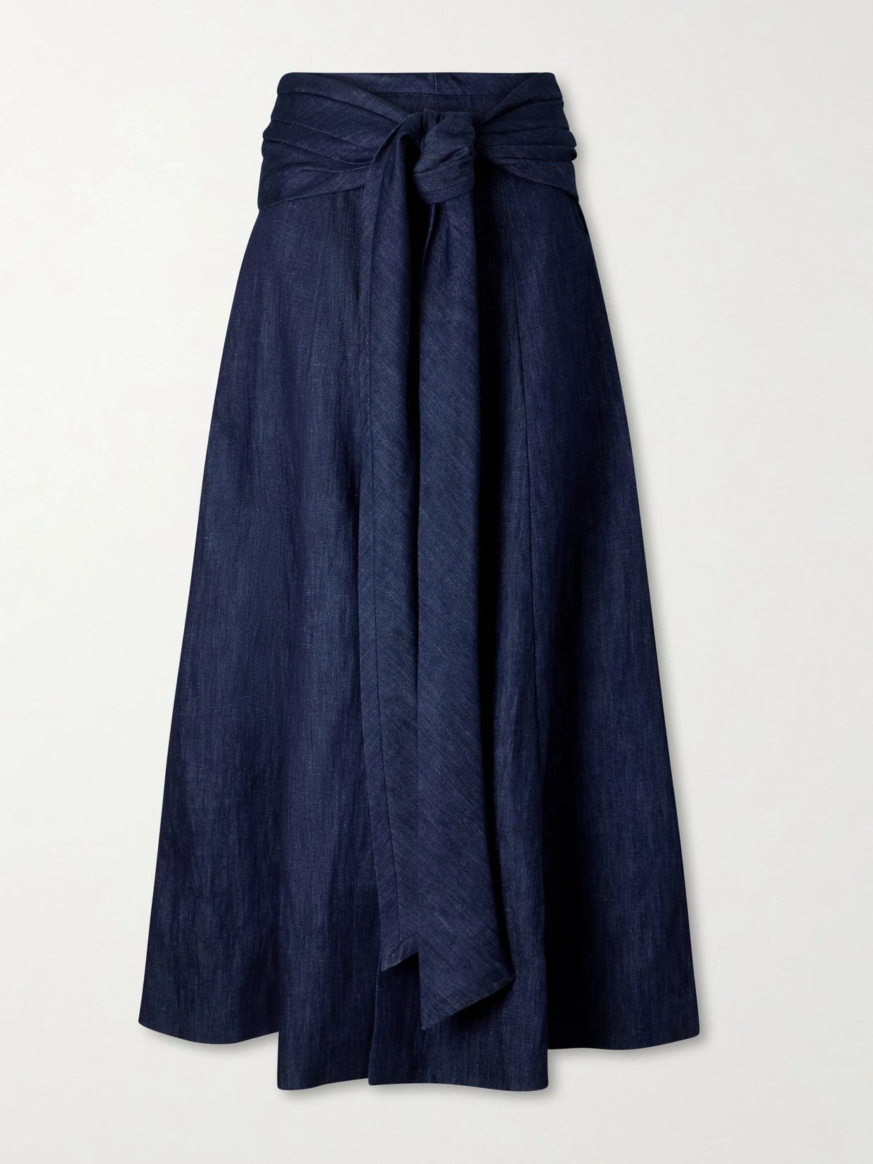 Zivan Cotton And Linen-blend Maxi Skirt