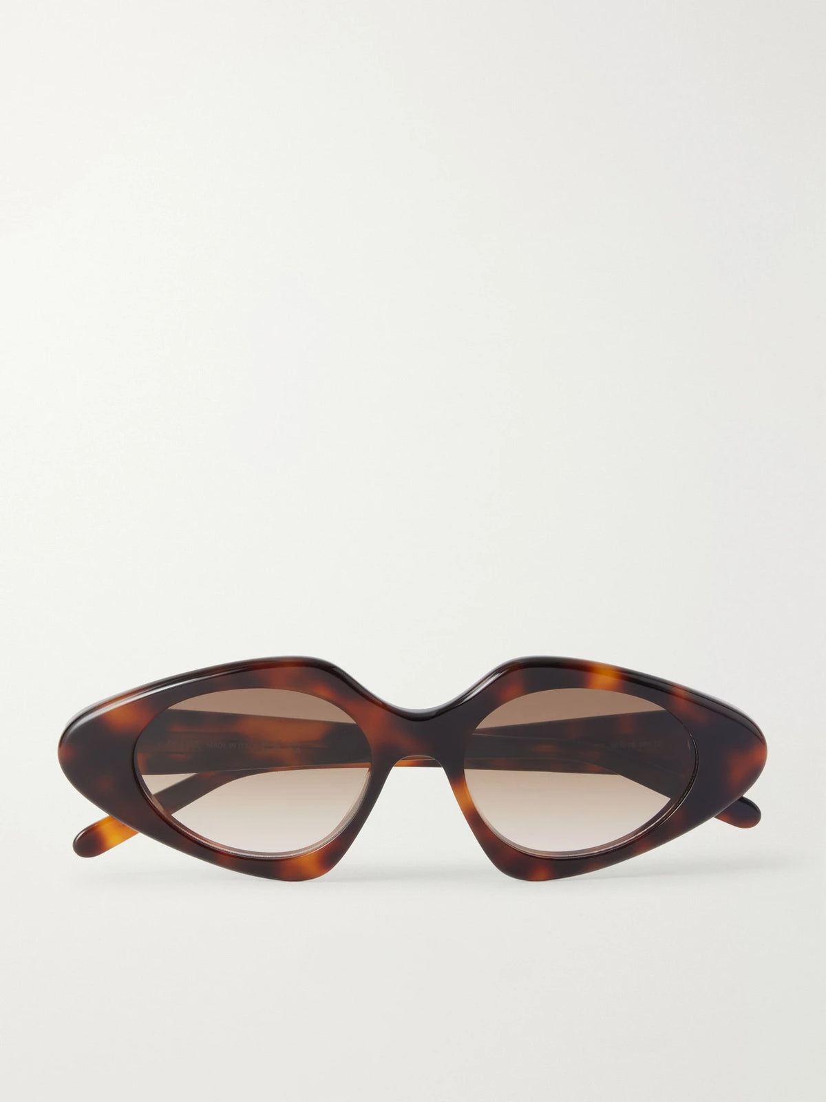 Slim Cat-eye Tortoiseshell Acetate Sunglasses