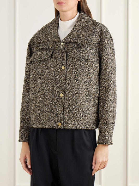 Veronica Beard Silversmith Dickey Padded Tweed Jacket