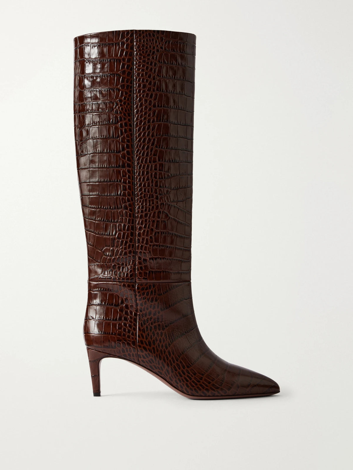 Paris Texas Stiletto 60 Croc-effect Knee Boots