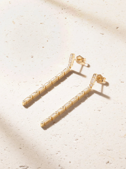 14-karat Gold Diamond Earrings