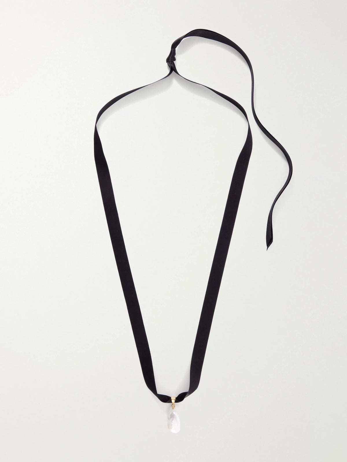 Jennifer Behr Martina Silk-satin Pearl Choker