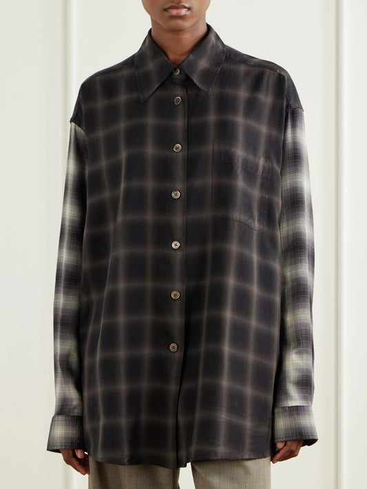 Our Legacy Favourite Checked Tencel Lyocell Shirt