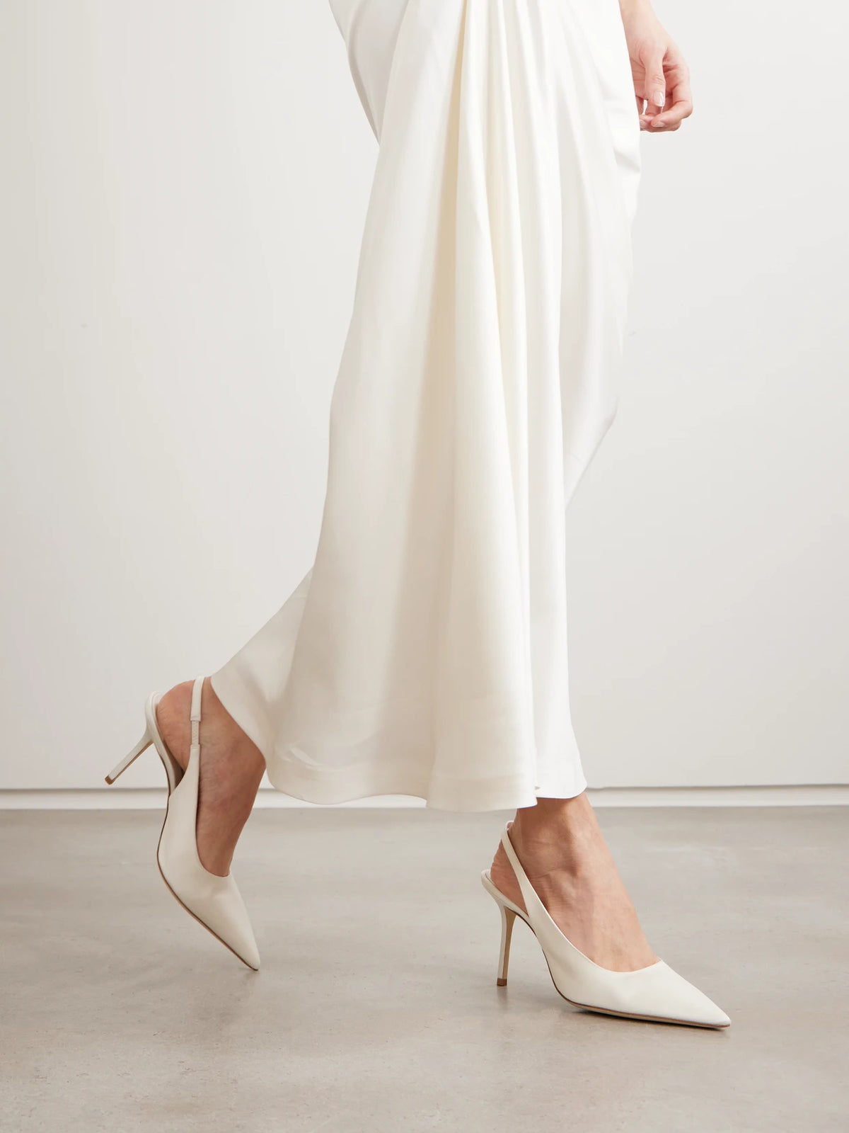 Love 85 Satin Slingback Pumps