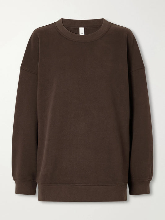 lululemon Steady State Cotton-blend Fleece Sweatshirt