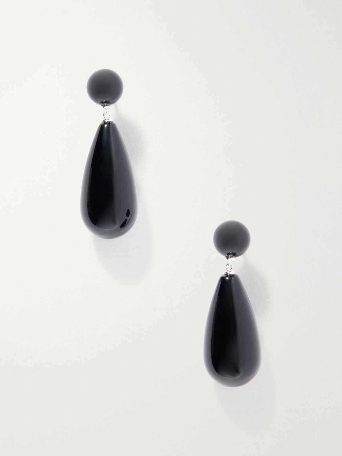 The Lola Sterling Silver Onyx Earrings