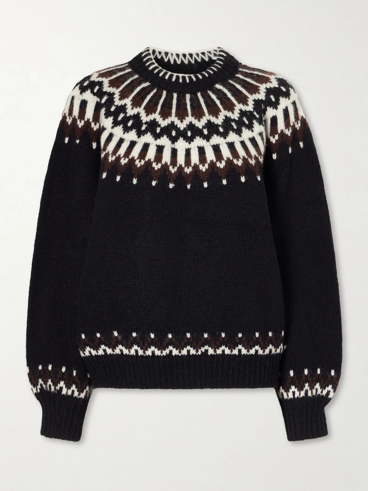 DÔEN Field Fair Isle Wool-blend Sweater