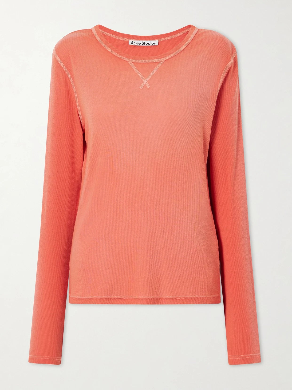 Einso Printed Ribbed Jersey T-shirt