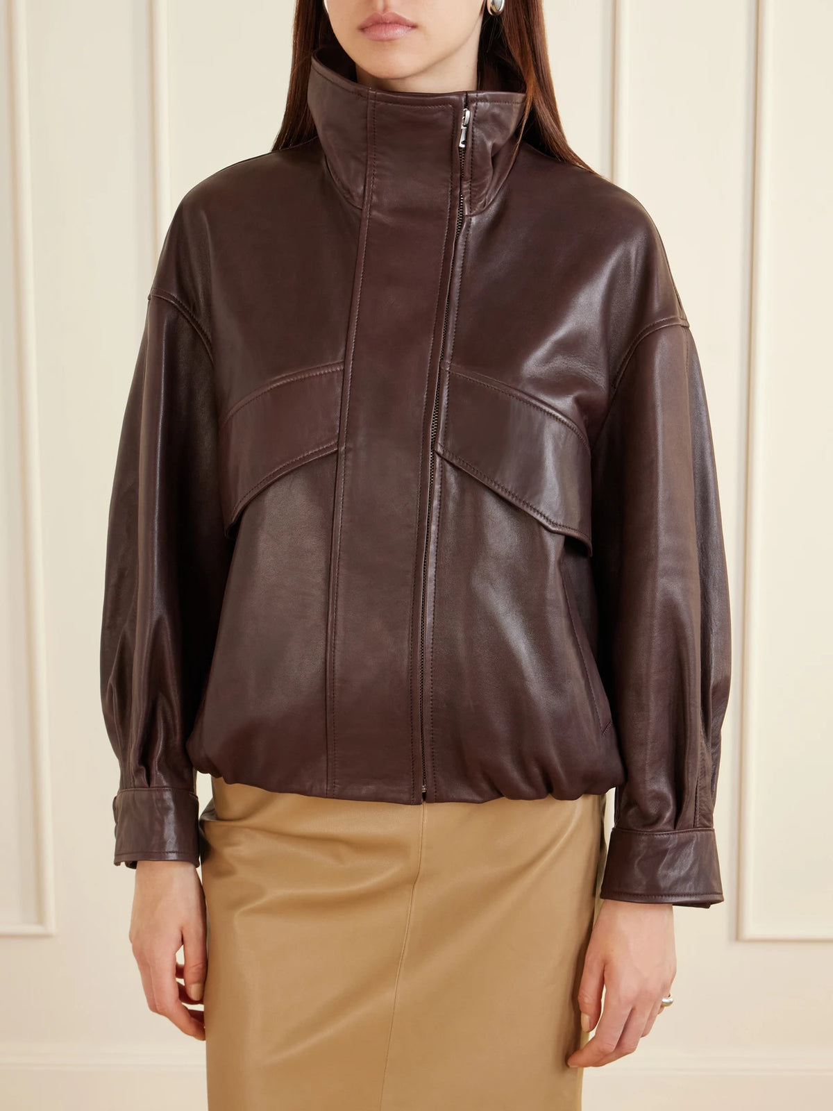 Nour Hammour Leather Jacket