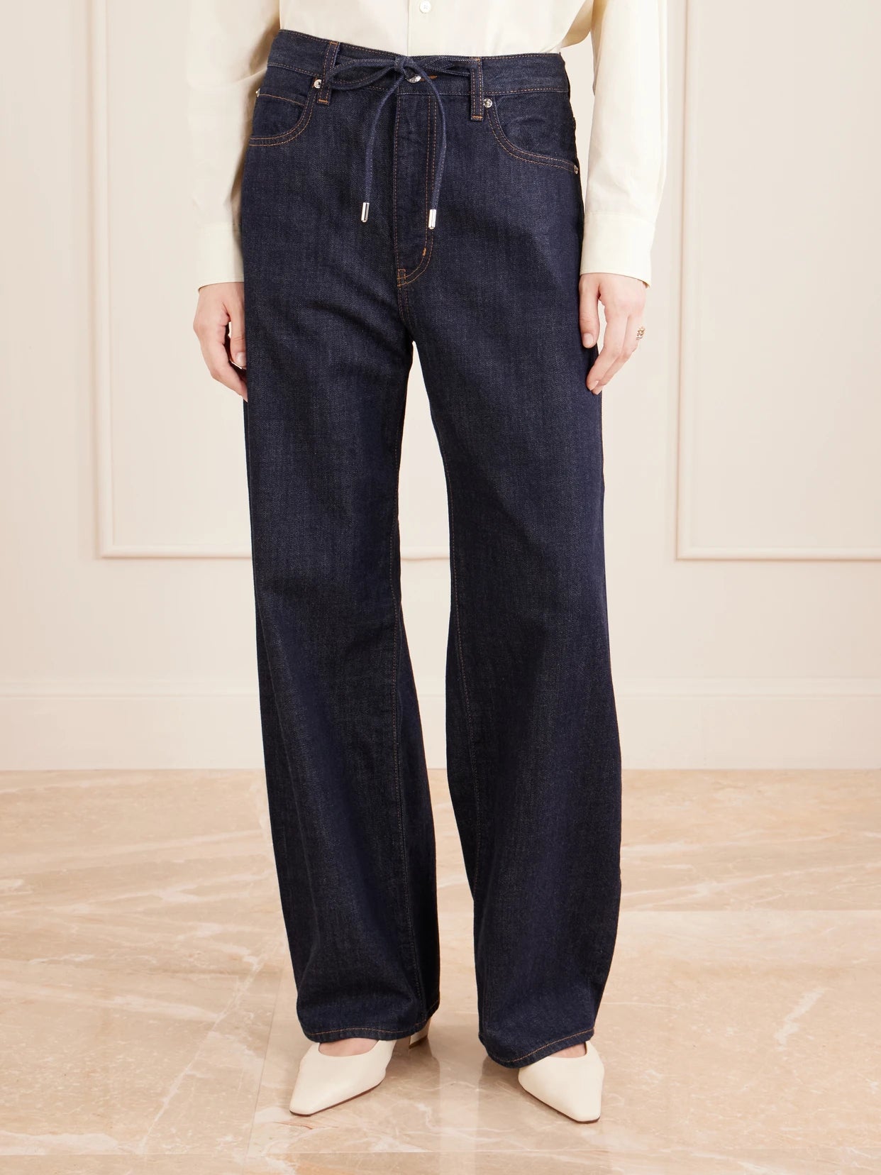 High Rise Curve High-rise Barrel-leg Jeans