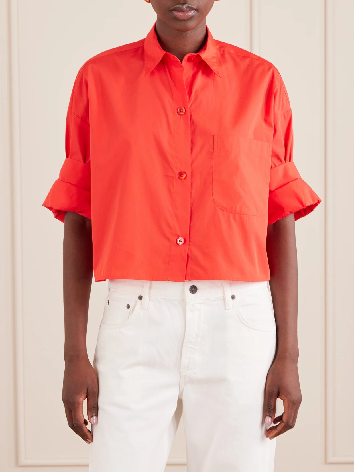 Next Ex Cropped Cotton Shirt