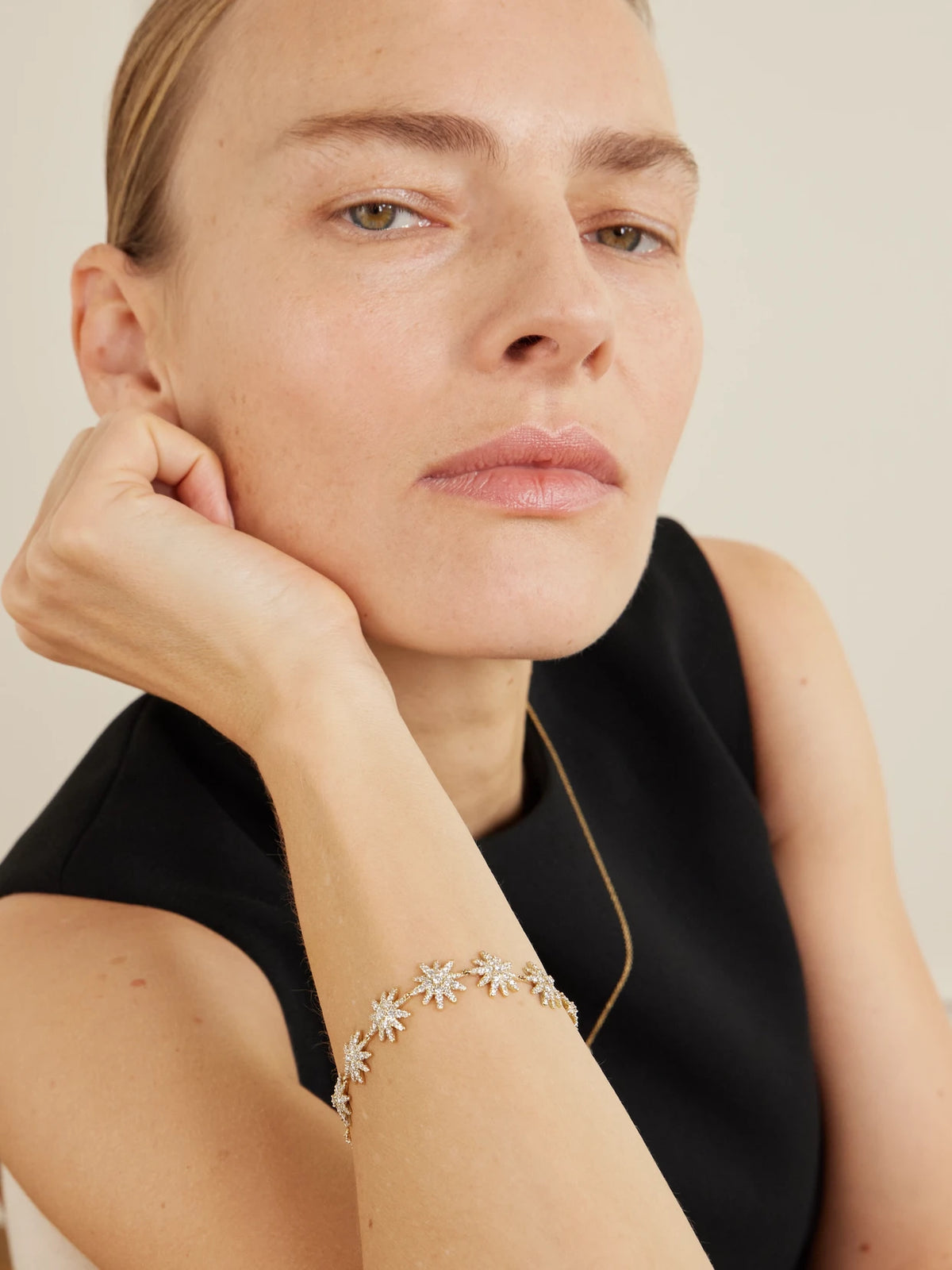 Image of Bracelets. Product name - Starburst 18-karat Gold Diamond Bracelet in Multi colour by brand - David Yurman