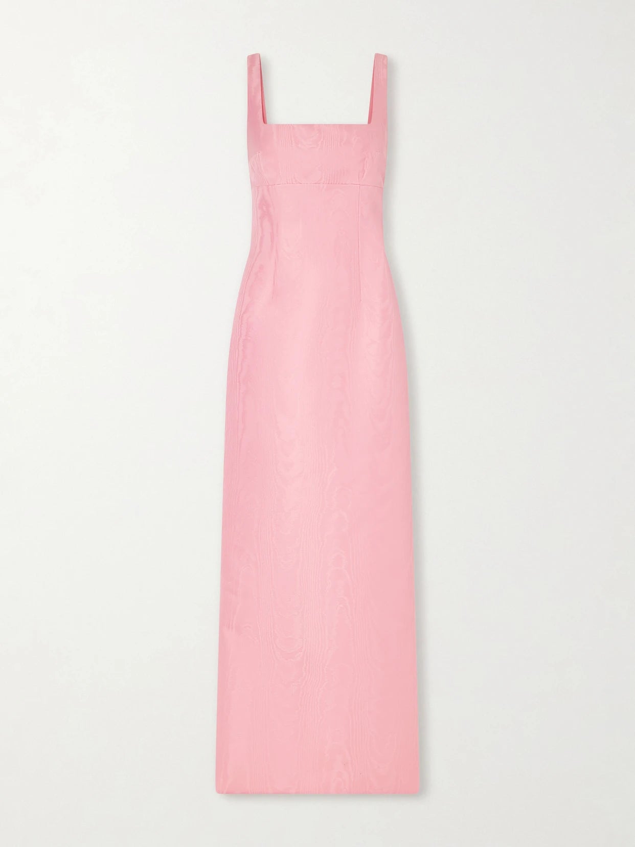 Image of Dresses. Product name - Micheline Moire Gown in Baby pink colour by brand - Emilia Wickstead