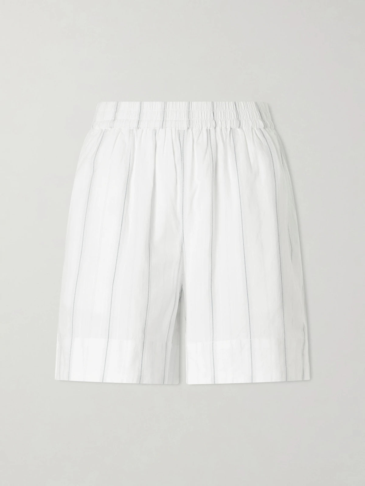 Vetiver Striped Organic Cotton Shorts