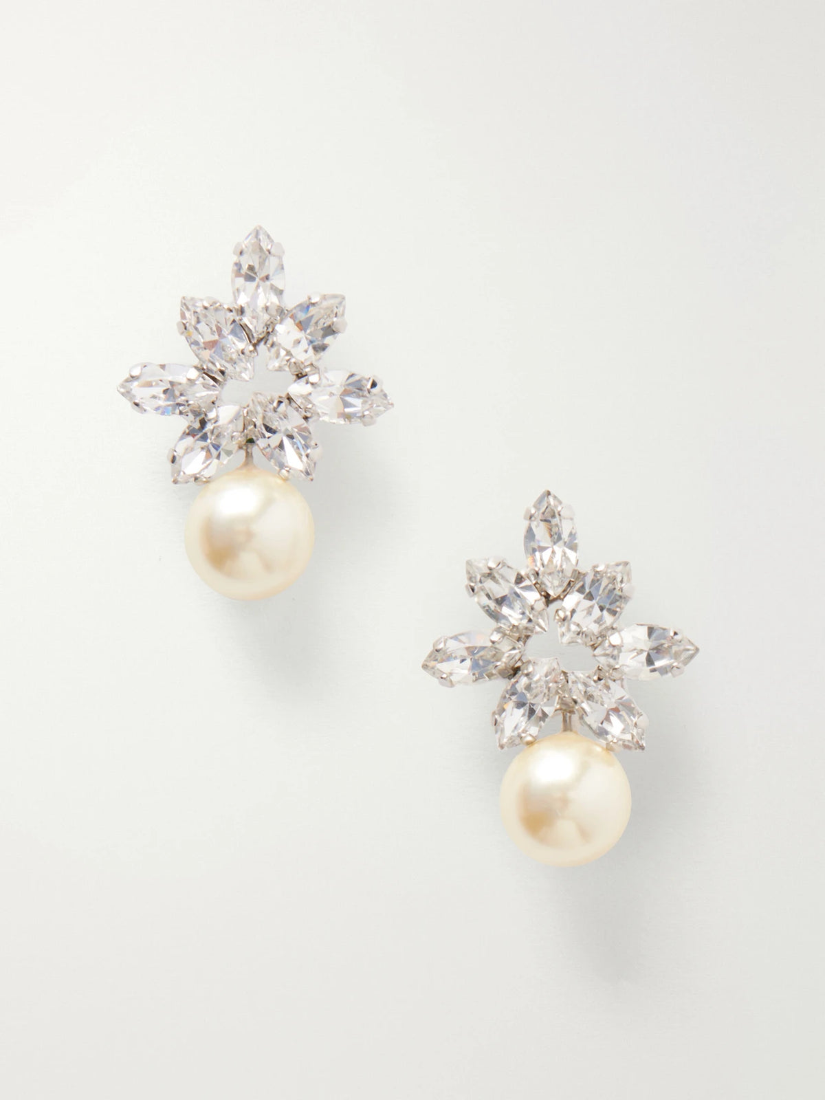 Liza Silver-tone Crystal Earrings