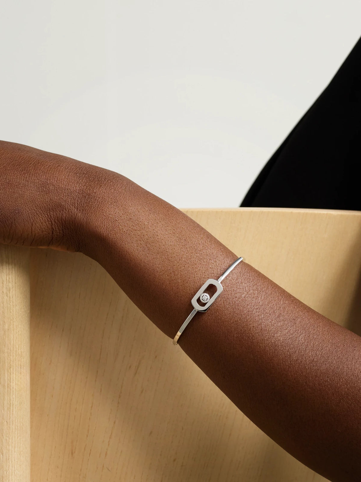 Image of Bracelets. Product name - So Move 18-karat White Gold Diamond Bracelet in Multi colour by brand - Messika