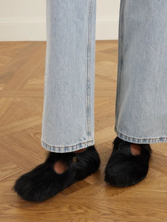 + Sftm Paris Calf Hair Mary Jane Pumps