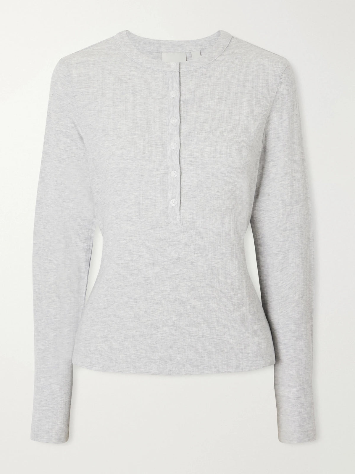 Varley Kesia Ribbed Stretch-modal Henley Top