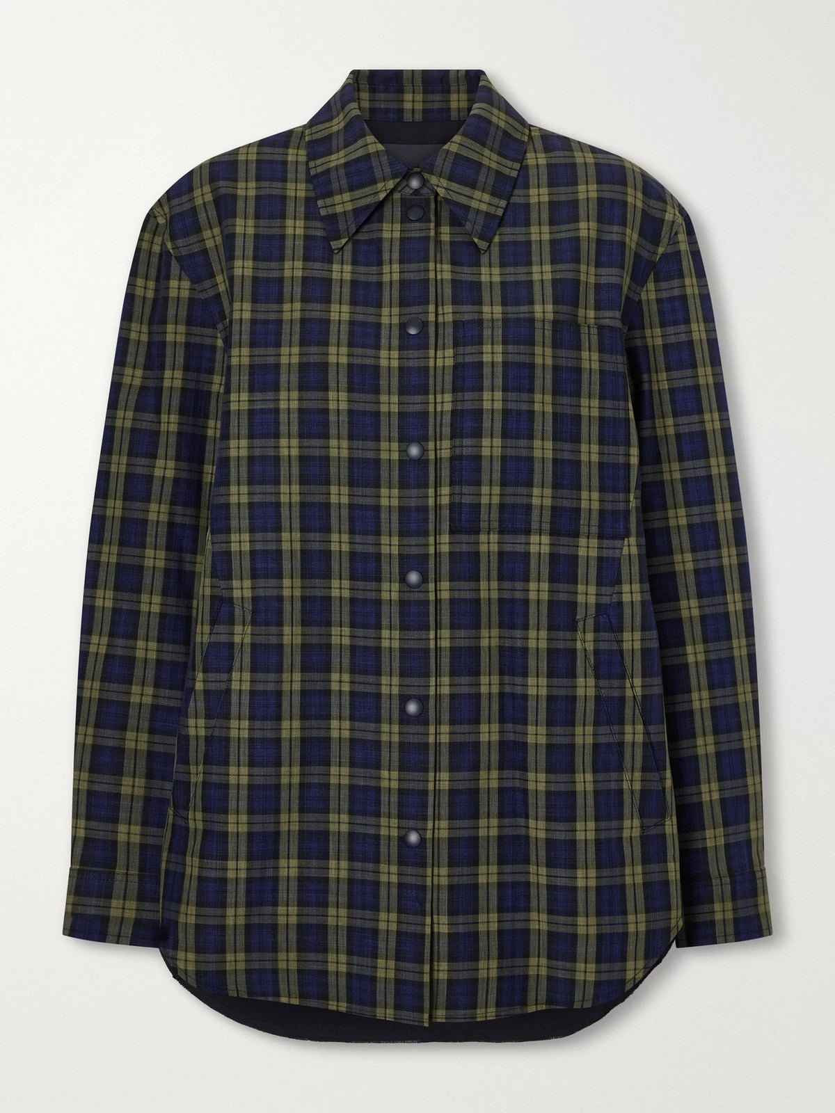 Tibi Checked Shirt Jacket