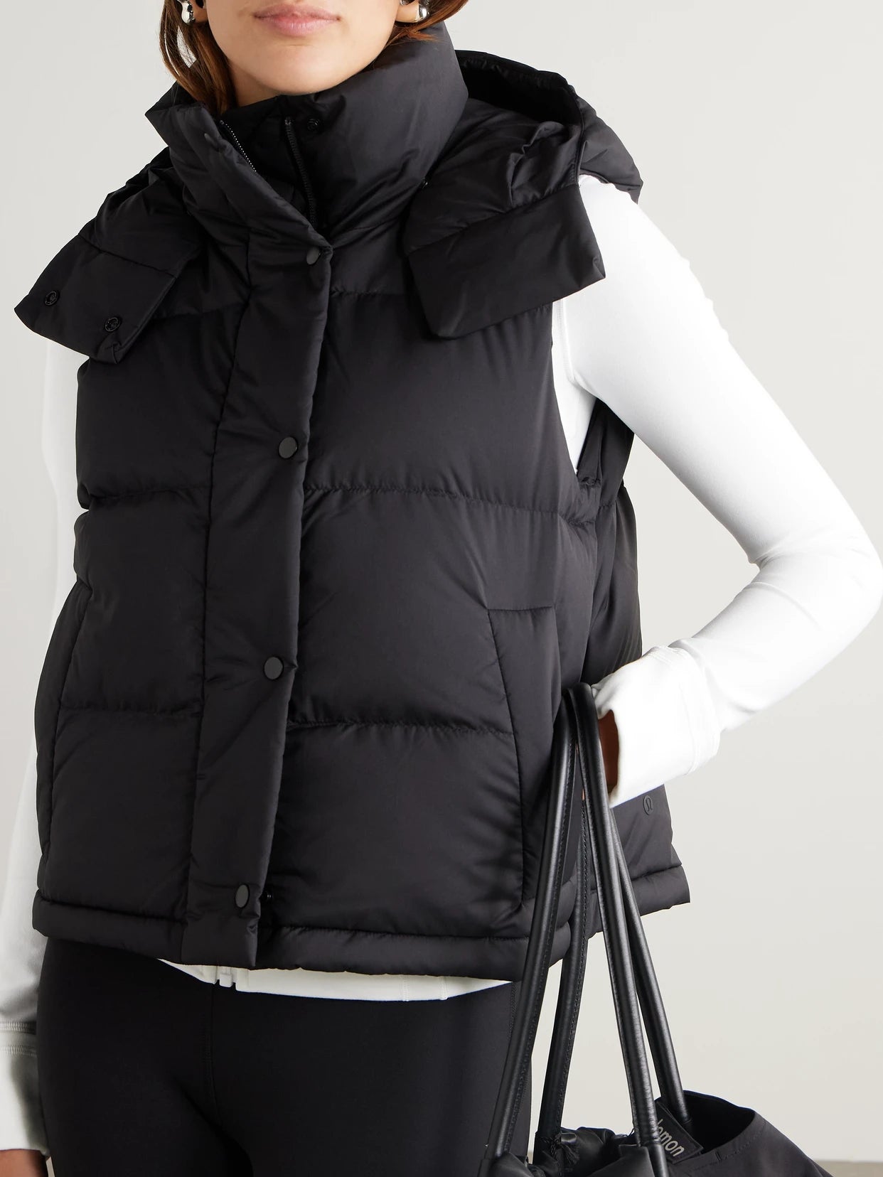 Wunder Puff Quilted Softmatte Hooded Down Vest