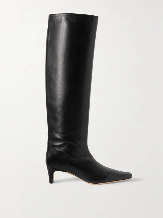 Wally Leather Knee Boots
