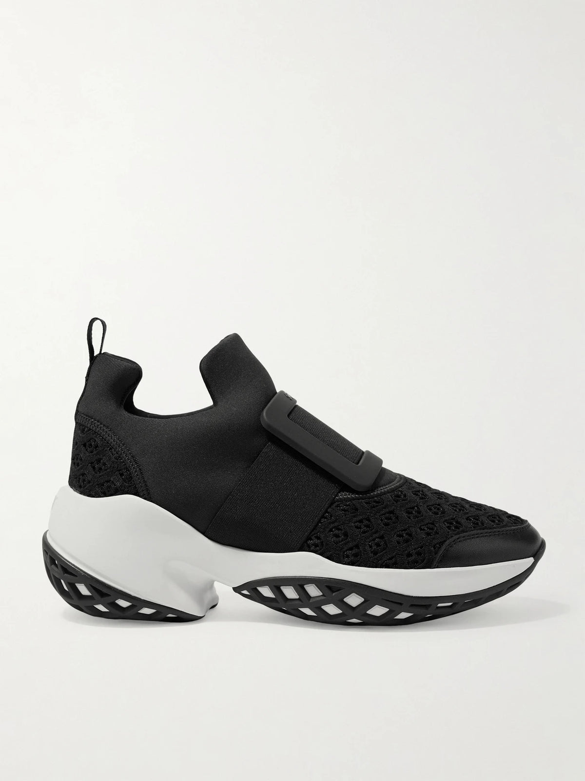 Viv Run Mesh And Leather Sneakers
