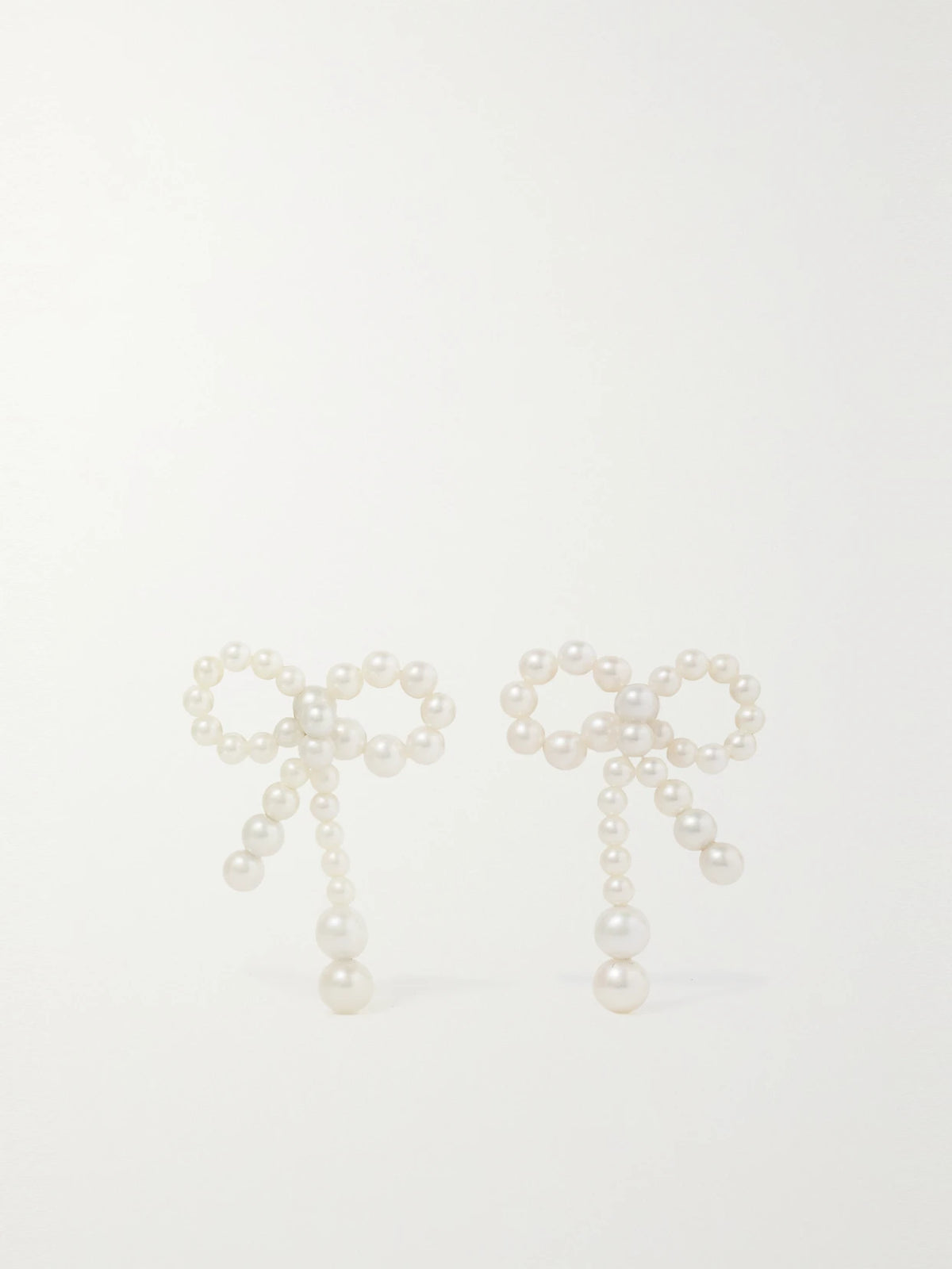 Rosette De Perles 14-karat Gold Pearl Earrings