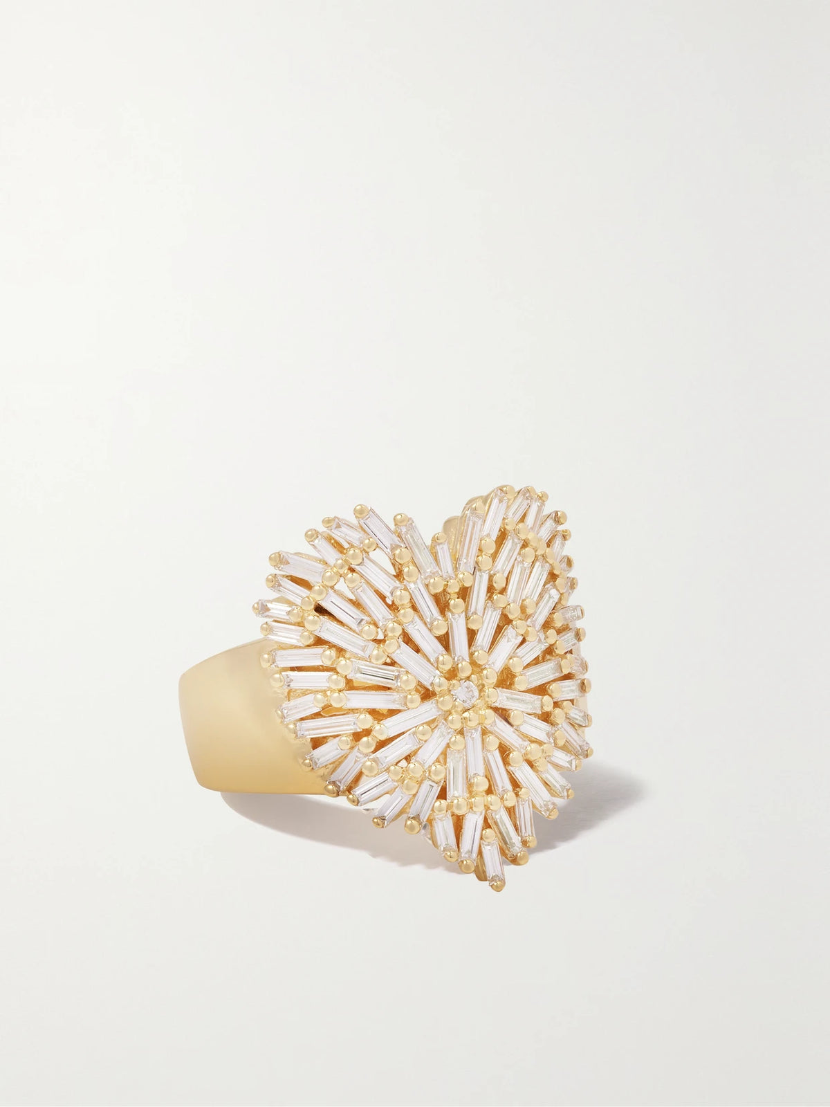 Heart 18-karat Gold Diamond Ring