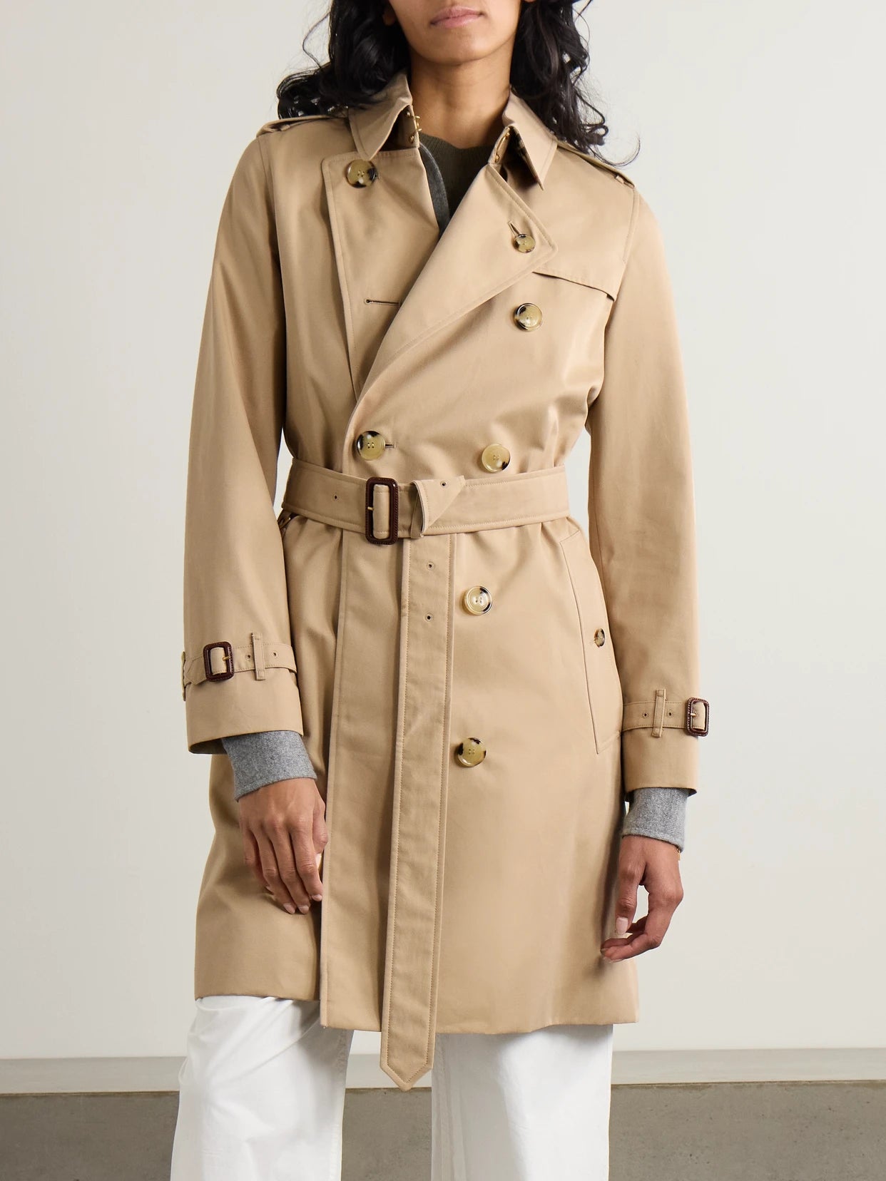 Kensington Organic Cotton-gabardine Trench Coat