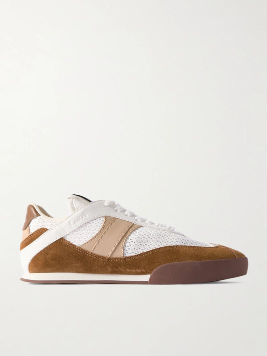Kick Suede, Mesh And Leather Sneakers