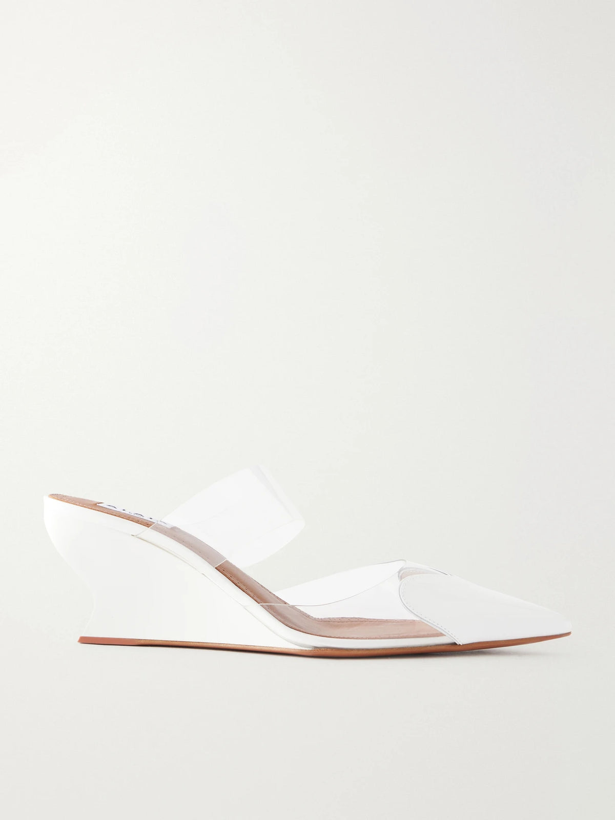 Le Caur 60 Patent-leather And Pvc Wedge Mules