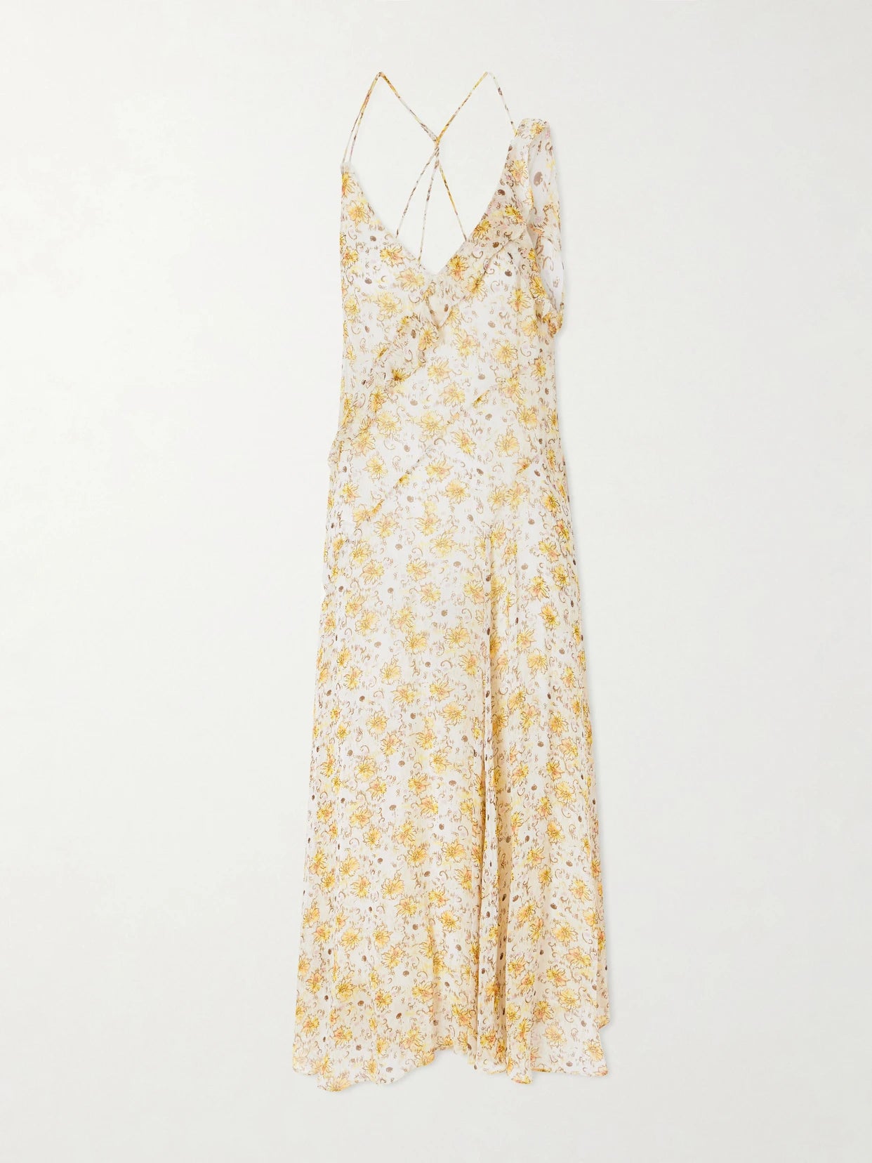 Luxie Ruffled Chiffon Dress