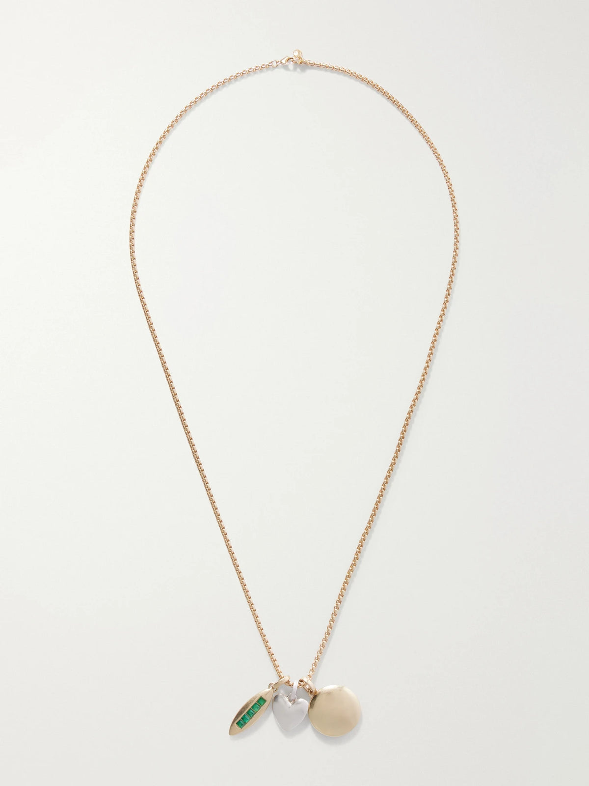 Roxanne Assoulin The Long Token Gold And Silver-tone Chain Necklace