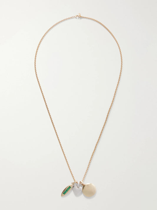 Roxanne Assoulin The Long Token Gold And Silver-tone Chain Necklace