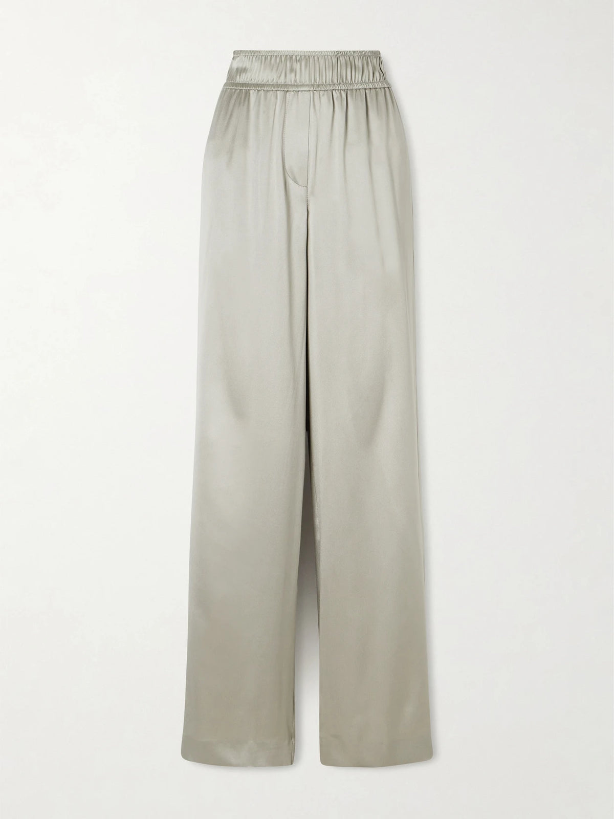 Silk-blend Satin Wide-leg Pants