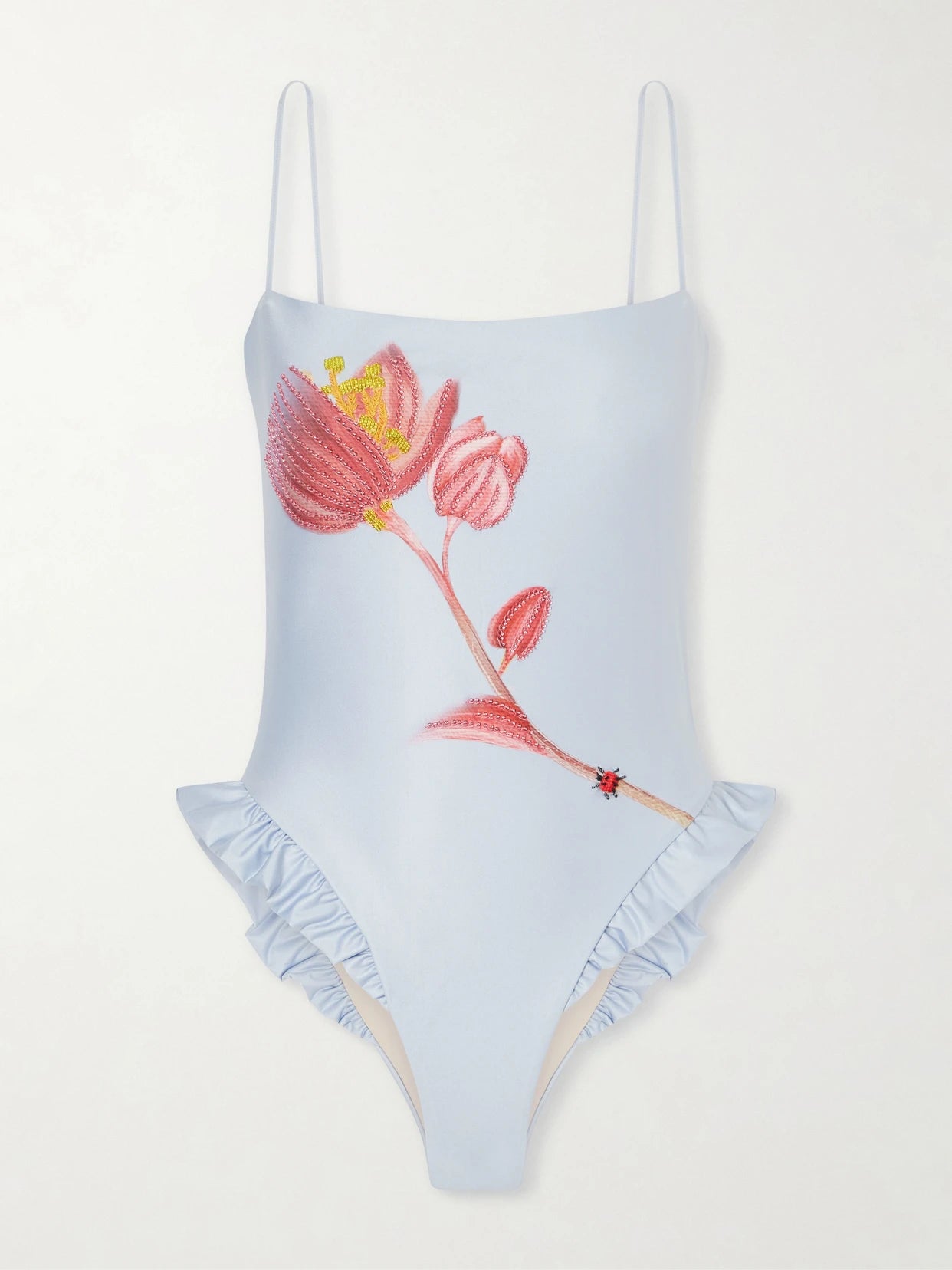 Montaña Bead-embellished Stretch Recycled Swimsuit