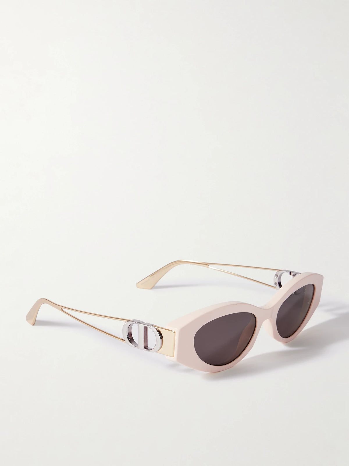 30montaigne B6i Cat-eye Acetate And Gold- And Silver-tone Sunglasses