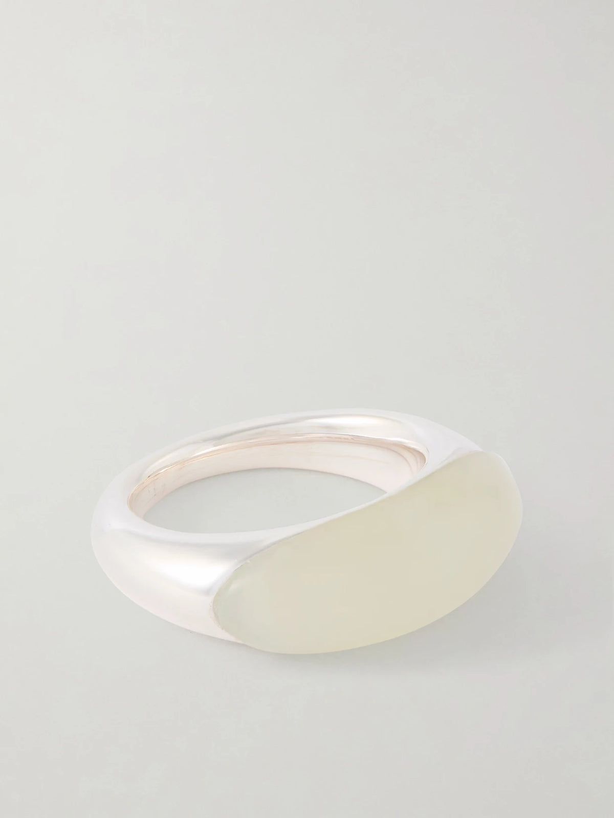 Beatrice Silver And Serpentine Ring