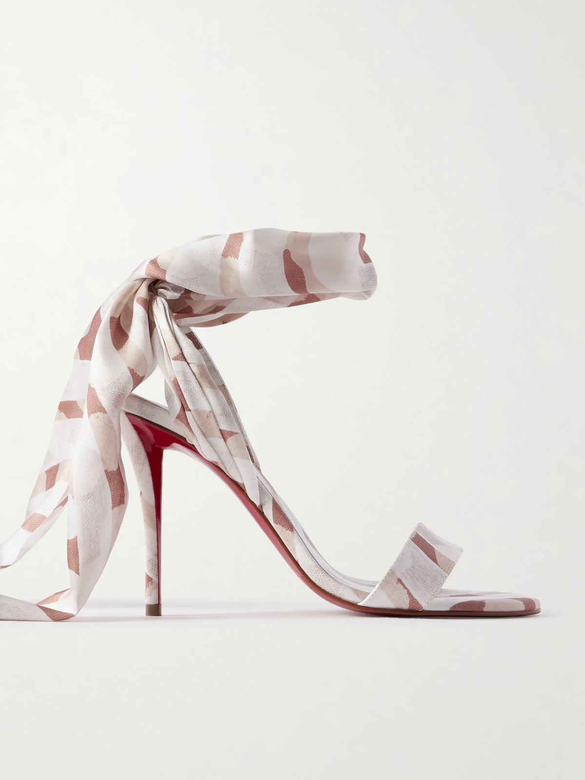 Miss Z 100 Printed Satin Sandals