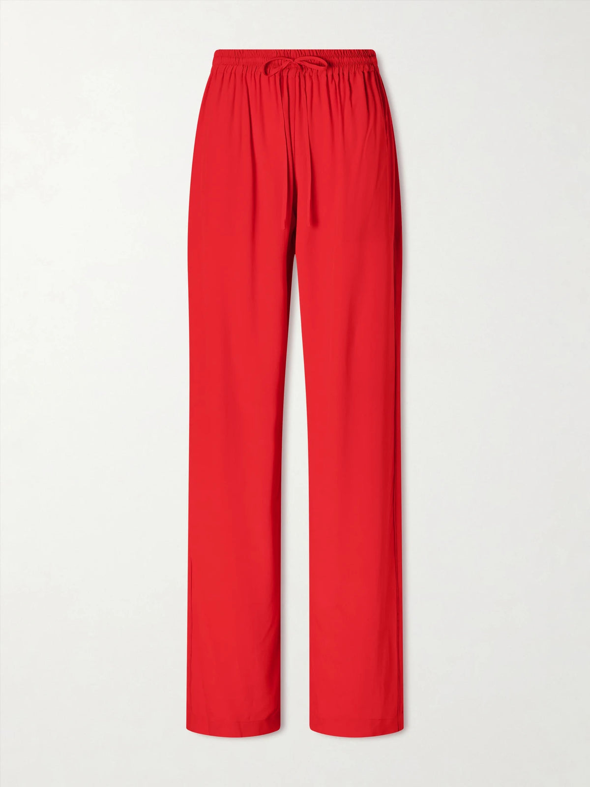 Tuileries Satin-trimmed Silk-tulle Straight-leg Pants